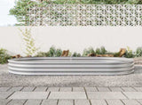 Raised Garden Bed Outdoor, Oval Large Metal Raised Planter Bed for for Plants, Vegetables, and W840102510