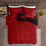 King Plush to Sherpa Down Alternative Comforter Set B035100472