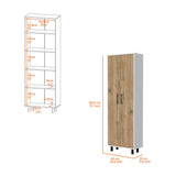 Oklahoma Tall Pantry Cabinet, Cupboard Storage Organizer with 5-Shelf B128P148774