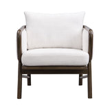 U-Can Sherpa Fabric Accent Chair, Upholstered Armchair with Solid Wood Frame, Comfortable N724P256558K