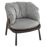 Velvet Accent Chair Barrel Chair with Metal Legs Modern Comfy Armchair Accent Reading Chair for 93829175