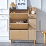 The modern minimalist MDF shoe cabinet, suitable for a variety of styles including Nordic, Japanese, W3226P278926