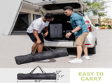 6.5X6.5FT Two Doors & Two Windows Practical Waterproof Right-Angle Folding Tent Greenish-Gray 02742254