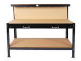 Steel Workbench Tool Storage Work Bench Workshop Tools Table W/Drawer and Peg Board 63" 84800870