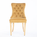 A&A Furniture,Nikki Collection Modern, High-end Tufted Solid Wood Contemporary Velvet Upholstered W1143P151483