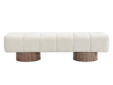 Upholstered Dining Bench for Dining Room, No-Assembly End of Bed Entryway Bench Ottoman for Bedroom N779P271404B