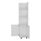 Klay 2-Door 4-Shelf Tall Storage Cabinet White B062103272