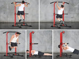 Adjustable Pull Up Bar & Dip Station - 10 Height Settings, 400LBS Capacity, Multifunctional Home Gym 02643373