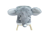 Kids Ride-On Rocking Horse Toy with Lullaby Song,Elephant Rocking Toy with Hand Puppets and Safety 31927882
