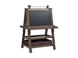 3-in-1 Double-Sided Storage Art Easel Brown 44897206