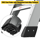 4 Step 375lbs Aluminum Rolling Platform Ladder W2529P251565