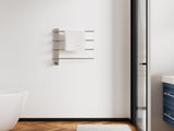 Brushed Nickel Heated Towel Rack for Bathroom,Wall Mounted with Intelligent Touch Screen Timer, 05665626