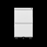 Metal 2 Drawer Mobile File Cabinet with Lock, Under Desk Office Steel Filing Cabinet, 25.6''H W1247125572