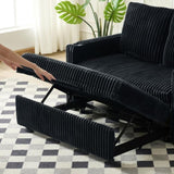 Sleeper Couch w/Pull Out Bed, Modern Corduroy Convertible Sleeper Bed, Small Love seat W1825P333318
