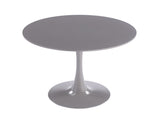 31.5" GREY COLOR TOP Tulip Table Mid-century Dining Table for 2-4 people With Round Mdf Table Top, W234P405191