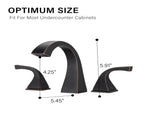2-Handle Bathroom Sink Faucet with Drain, Oil Rubbed Bronze W122465398