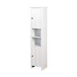 ZNTS Bathroom Floor Storage Cabinet with 2 Doors Living Room Wooden Cabinet with 6 Shelves 15.75 11.81 14167354