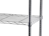 5-Tier NSF Heavy Duty Adjustable Storage Metal Rack with Wheels & Shelf Liners Ideal for Garage, 49670774
