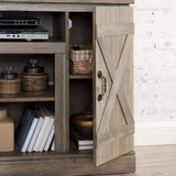 Farmhouse Classic Media TV Stand Antique Entertainment Console for TV up to 50" with Open and Closed W1758105873