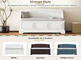Shoe Bench, Retro Shoe Storage Bench with Safe Soft-Close Devices, Storage Chest with Hidden Storage 84607968