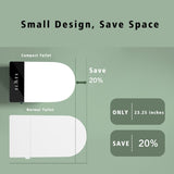 Compact Smart Toilet with Bidet Seat Built-in, Modern Tankless Design with 23.25" Depth, Open W2826P252047