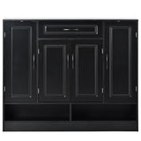 ON-TREND Sleek and Modern Shoe Cabinet Adjustable Shelves, Minimalist Shoe Storage Organizer WF304415AAB