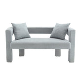 COOLMORE Modern Chenille Loveseat Sofa , Comfy Upholstered 2-Seater Sofa, Small Loveseat Accent W395P224846