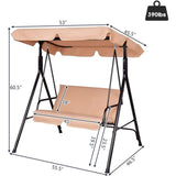 2-Seat Patio Swing Chair with awning 58291905