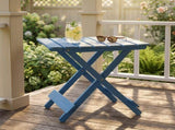 Folding Square Table, Solid Wood Portable Space Saving Outdoor 74594921