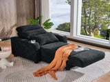 Electric Lounge Chair with Adjustable Backrest, Lumbar Pillow, Wireless Charging and Cup Holder, W2817P255603