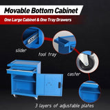Tool Chest, 5-Drawer Rolling Tool Storage Cabinet with Detachable Top Tool Box, Liner, Universal W2660P287609