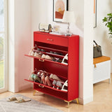 Shoe Storage Cabinet for Entryway, Free Standing Shoe Organizer with 2 Flip Drawers, Hidden Shoe W578124380