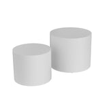 MDF with ash/oak/walnut veneer side table/coffee table/end table/nesting table set of 2 for living W87656938