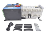 Industrial Automatic Transfer Switch 4P 100A 110V or 220V Plastic Copper Steel White and Black 51470068