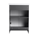 24" Freestanding Bathroom Vanity & 2 Soft-Close Cabinet Doors -Excluding Sink W999P241064
