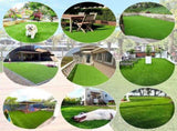 3.2x32.2FT Artificial Grass Turf 0.8" Indoor Outdoor ,Fake Grass with Drain Holes, for Dog and 07304182