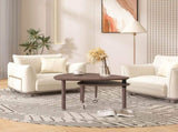 360 degree Rotatable modern Coffee Table for Living Room, solid wood legs with simply assemble W2899P372755