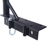 800Ibs Capacity Extendable Steel Pick-Up Truck Ladder Rack Two-bar Set - Black W465P206510