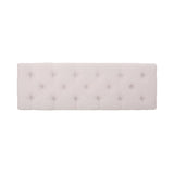 Upholstered Button Tufted Bench,Beige and Bronze N757P256383A
