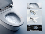 Smart Toilet with Foam Shield, Zero Water Pressure Flush, Radar Sensor, Foot Operated Heated T5595P496446