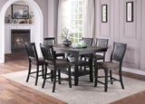 ZNTS Dark Coffee Classic Wood Kitchen Dining Room Set of 2 High Chairs Fabric upholstered Seat Unique B01183543