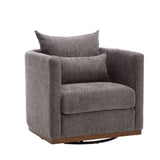 ZNTS COOLMORE Swivel Chair, Comfy Round Accent Sofa Chair for Living Room, 360 Degree Swivel W395P198273