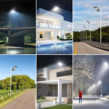 ZNTS Solar Street Lights Outdoor,800pcs Super Bright LED Beads Commercial Parking Lot Light, Dusk to Dawn W1592P189956