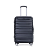 Luggage set of 5 pieces, expandable hard PC luggage set with TSA lock for rotating wheels, W284P202777