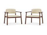 2 - Pack Dining Room Chairs, Sturdy Rubber Wood, Comfortable PU Foam Seat, Ideal for Home & Kitchen N779P298396D