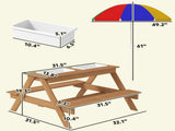 Wooden Outdoor Kids Picnic Table 84746827