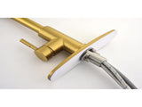 Pull down Single Handle Spring Kitchen Faucet W2287141942