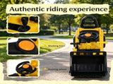 3 in 1 Ride On Toy Bulldozer Digger Tractor Pulling Cart for Backyard Sandbox Pretend Play 28562937