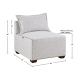 ZNTS Modular Armless Chair B035118625