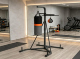 65.7-73.6 Inch 2-in-1 Freestanding Heavy Bag Stand with Speedball 76370163